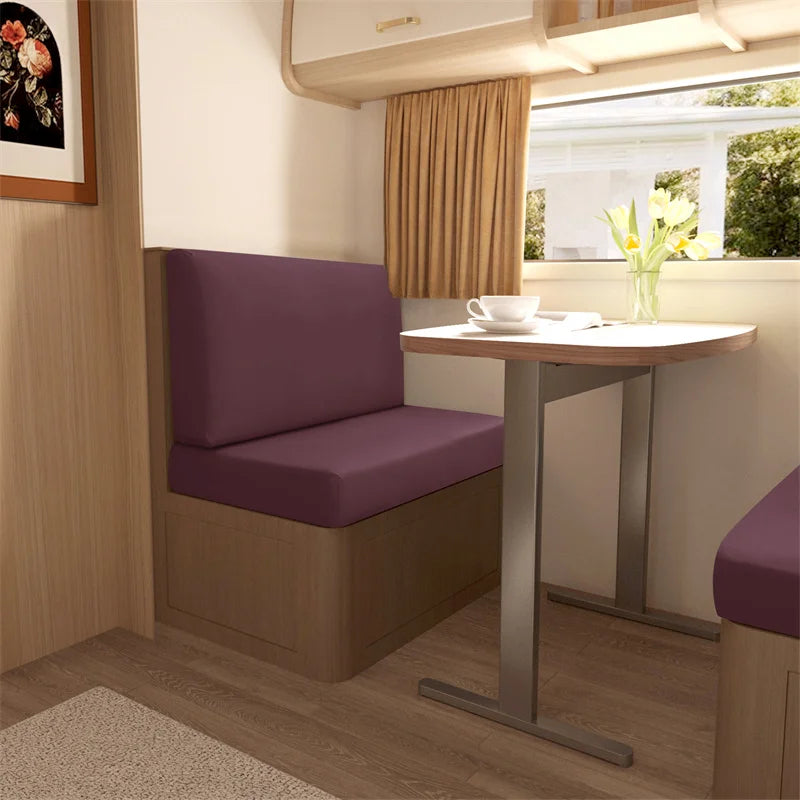 2pcs/set Jacquard RV Dinette Cushions Covers Stretch