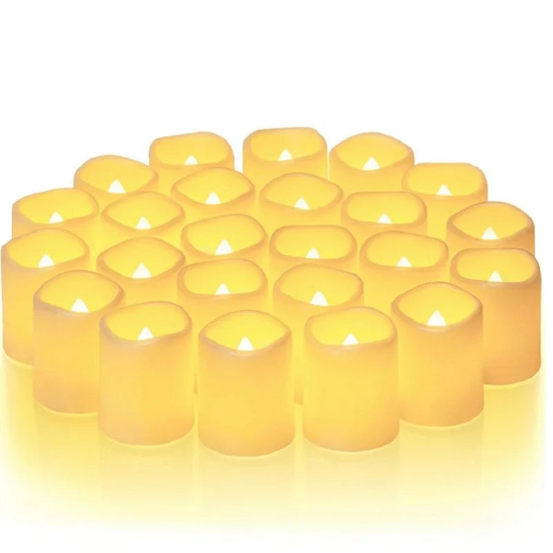 Flickering LED Ivory Electronic Candle,