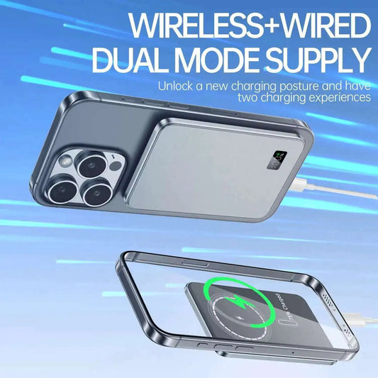 Xilecaly Ultra thin Alloy Powerbank Magnetic Power Bank