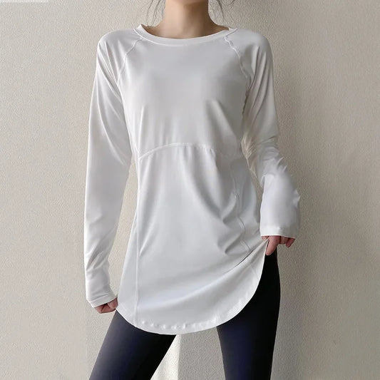 Yogakleding met lange mouwen voor dames  Sportkleding