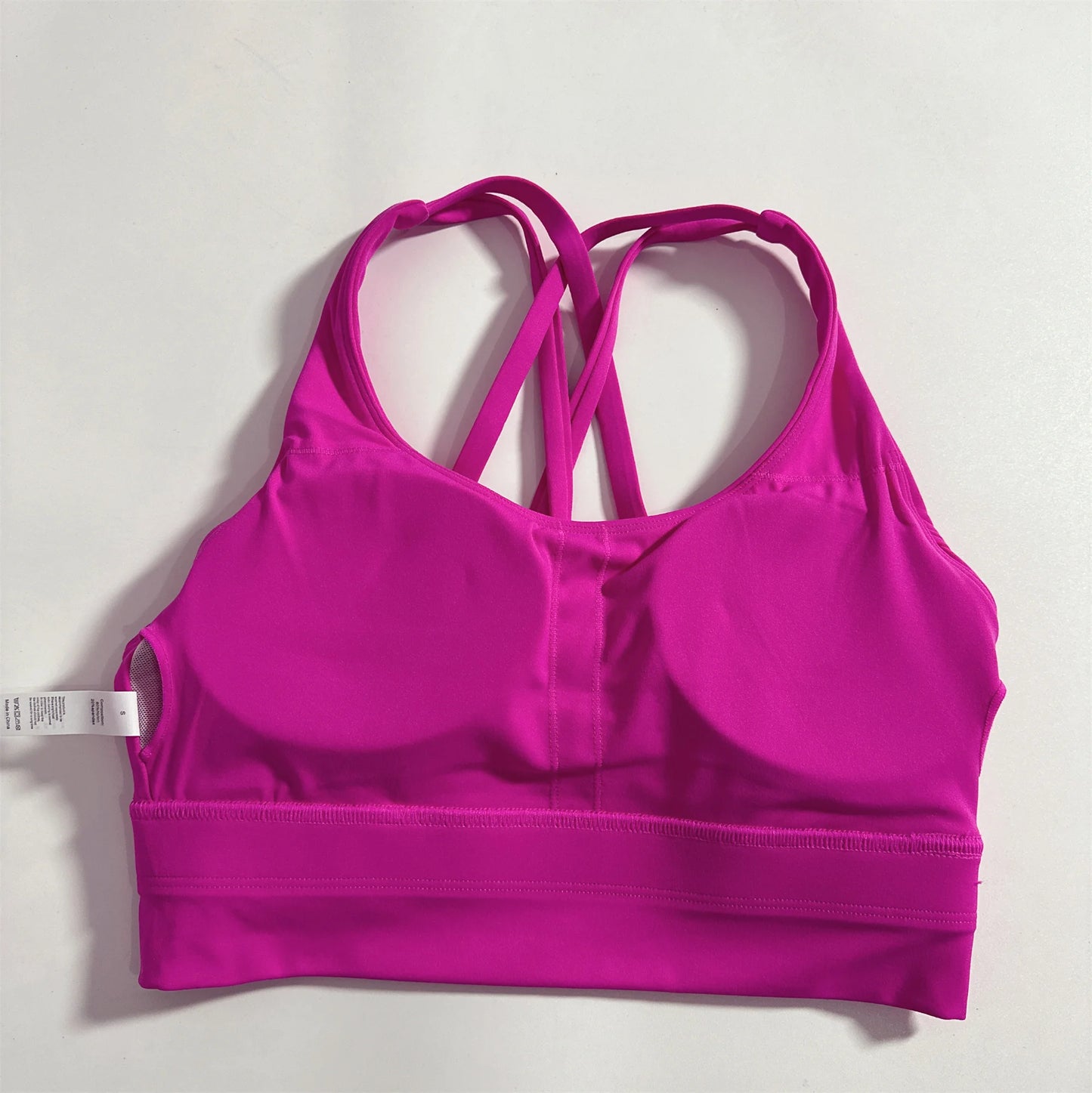 Solid Color Women Cross Back Fitness Underwear Soft Fitness