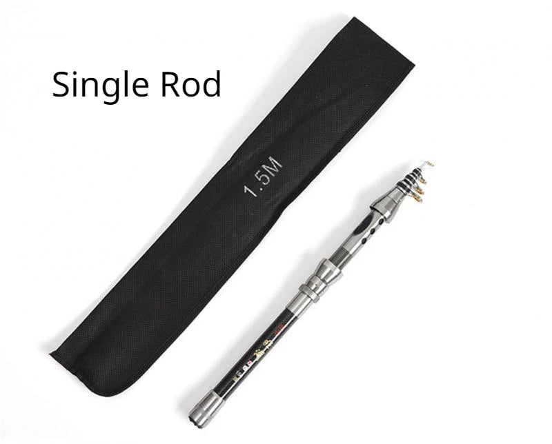Fishing Rod Combo 1.5-2.4M Telescopic Fishing Rod