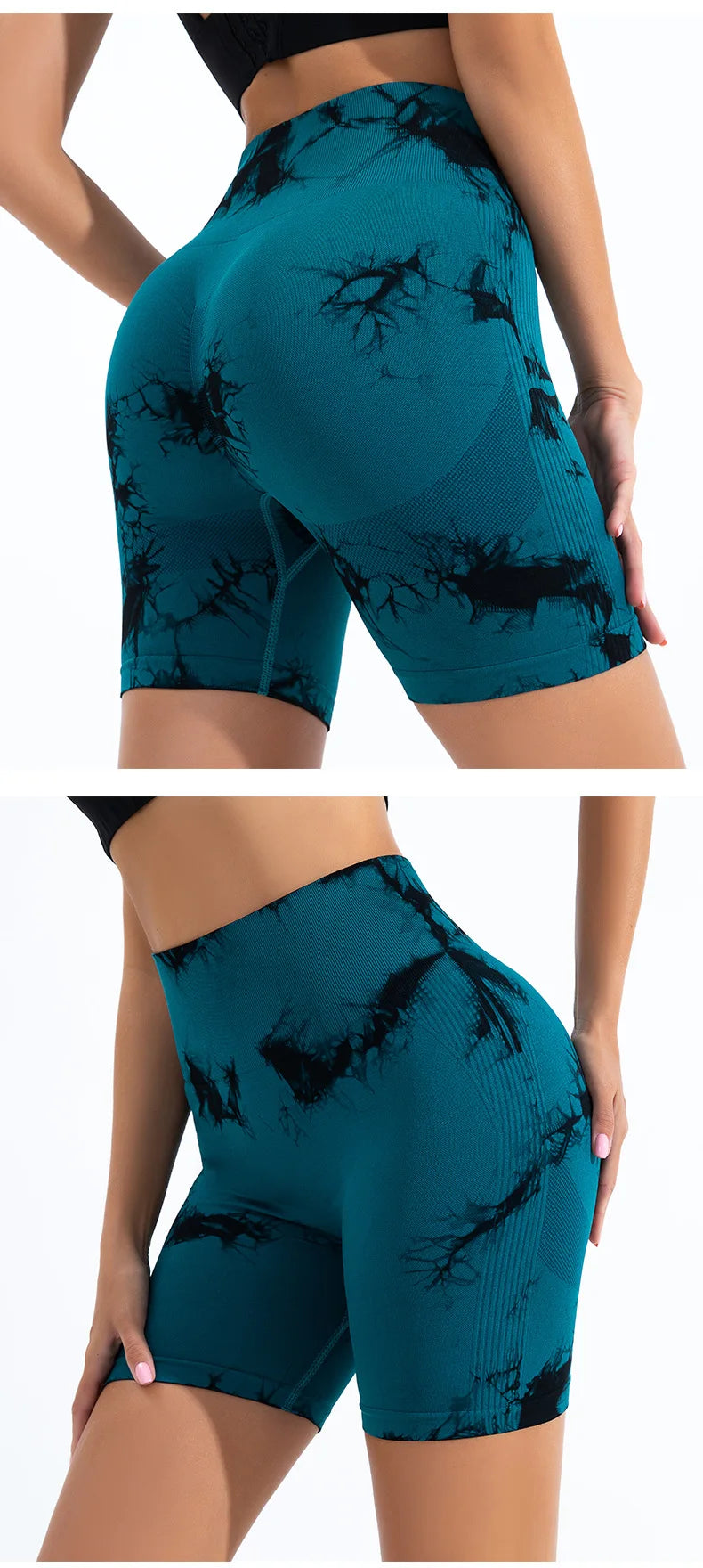 Summer Women High Waist Butt Lift Shorts Leggings