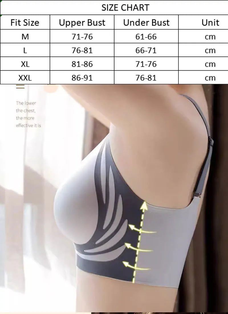 FINETOO Super Gather Draadloze Push-up BH Voor Dames