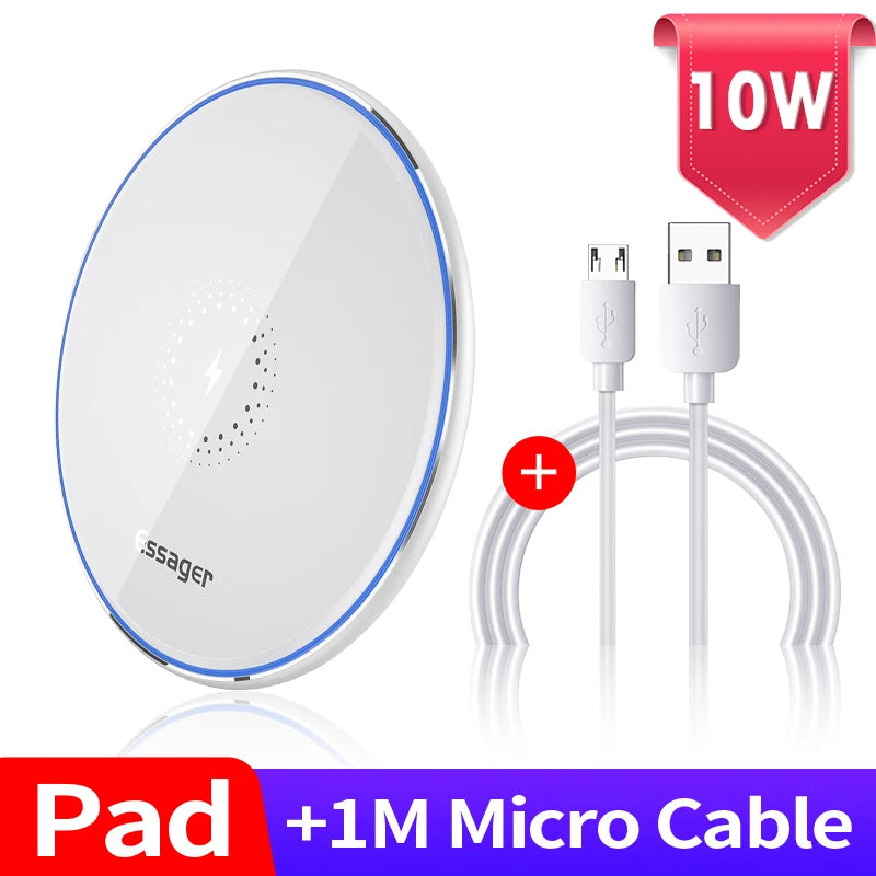 Essager 15W Qi Wireless Charger Fast Wireless Charging
