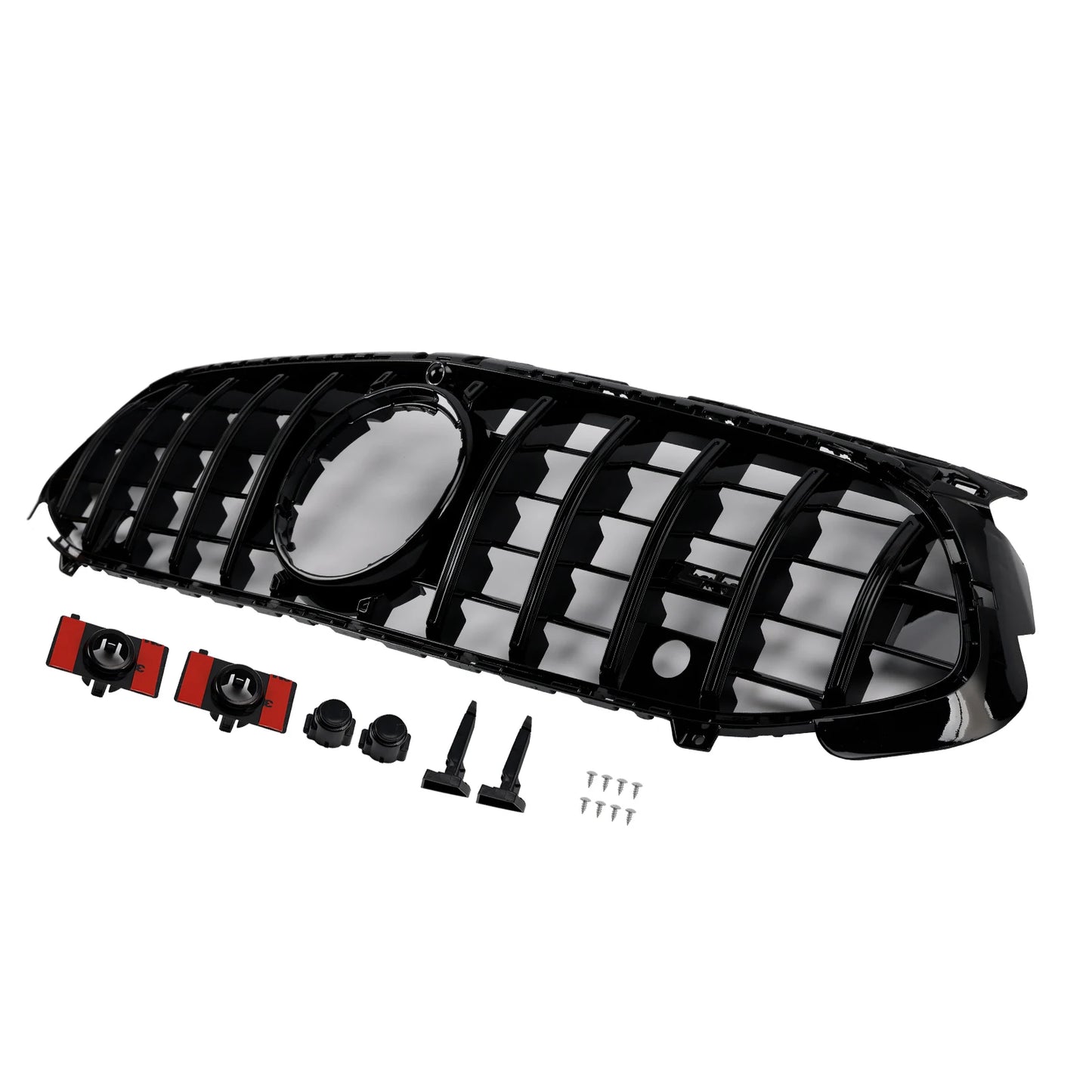 Gloss Black Front Grille Grill Fit for Mercedes A-Class W177 A35 A180 2023 2024 2025