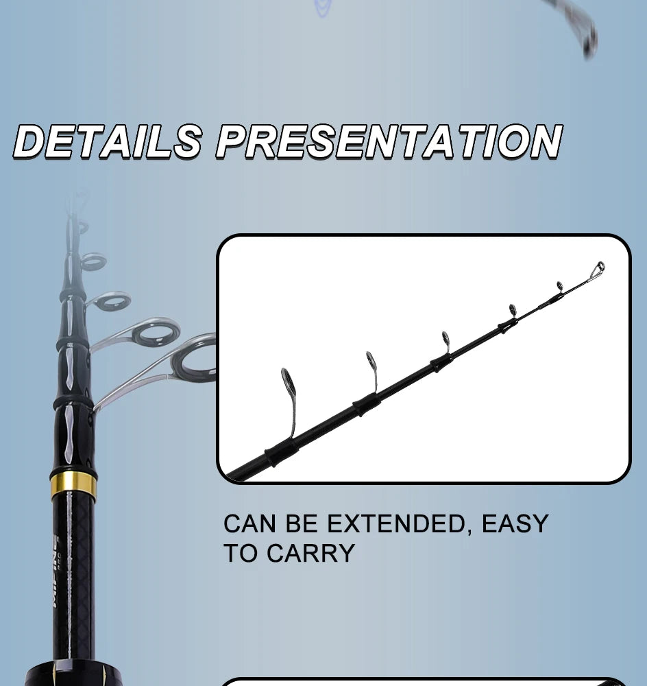 MIFINE PIONEER MINI Telescopic Fishing Rod 24T