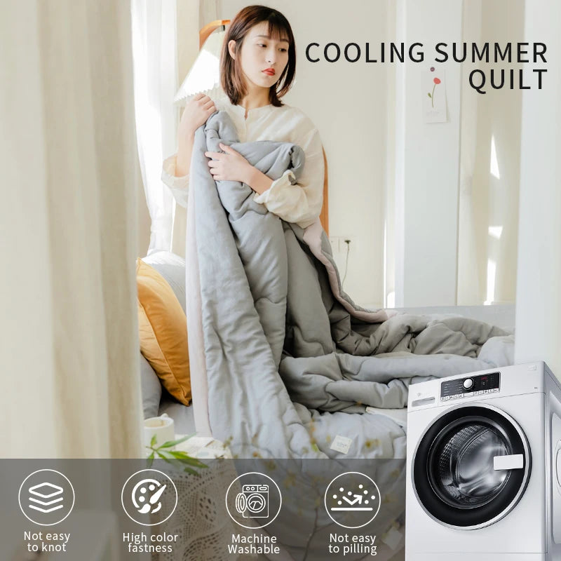 2025 New Japanese Polyester-Cotton Quilted Summer Duvet -