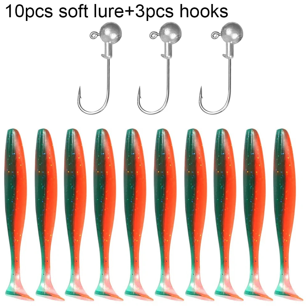 10PCS Soft Lure 5.5cm 7cm 10cm