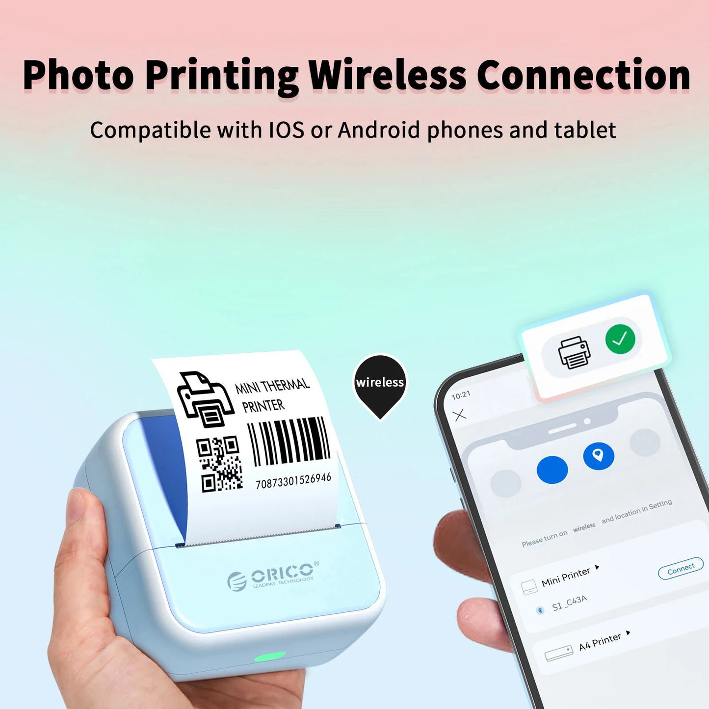 Mini Thermal Printer, DIY Printer, Ink-Free