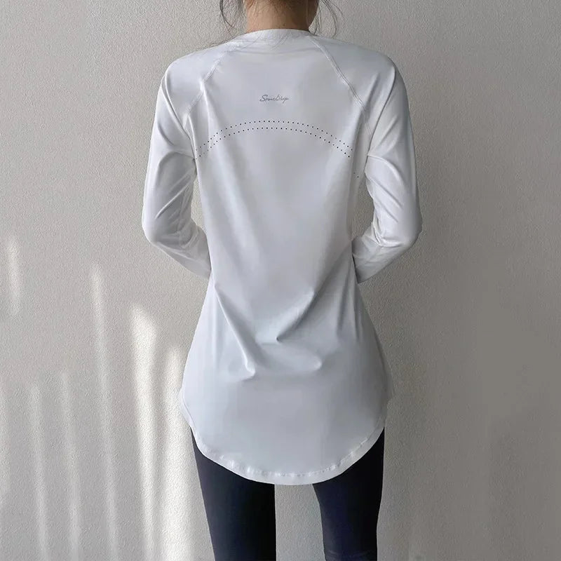 Yogakleding met lange mouwen voor dames  Sportkleding