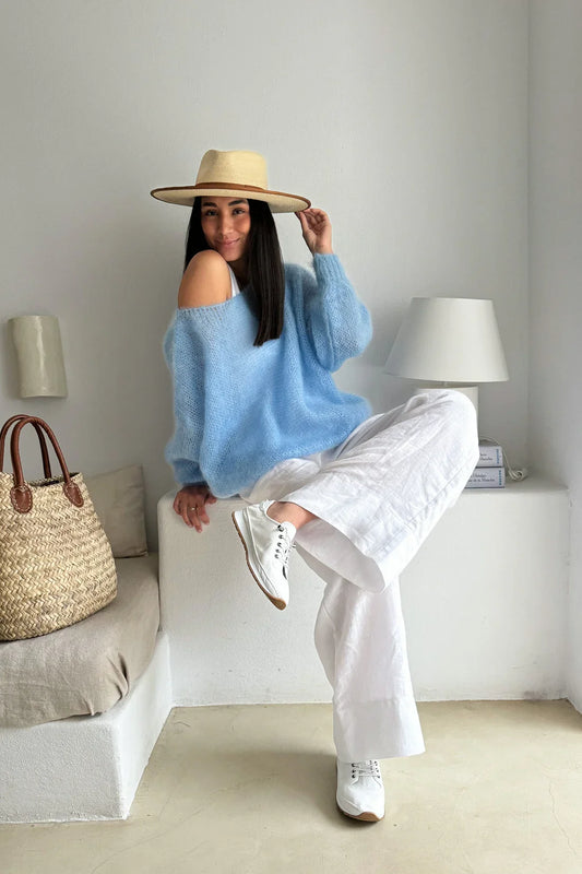 Women'S Casual Sweater   Soft  Comfortable Off Shoulder