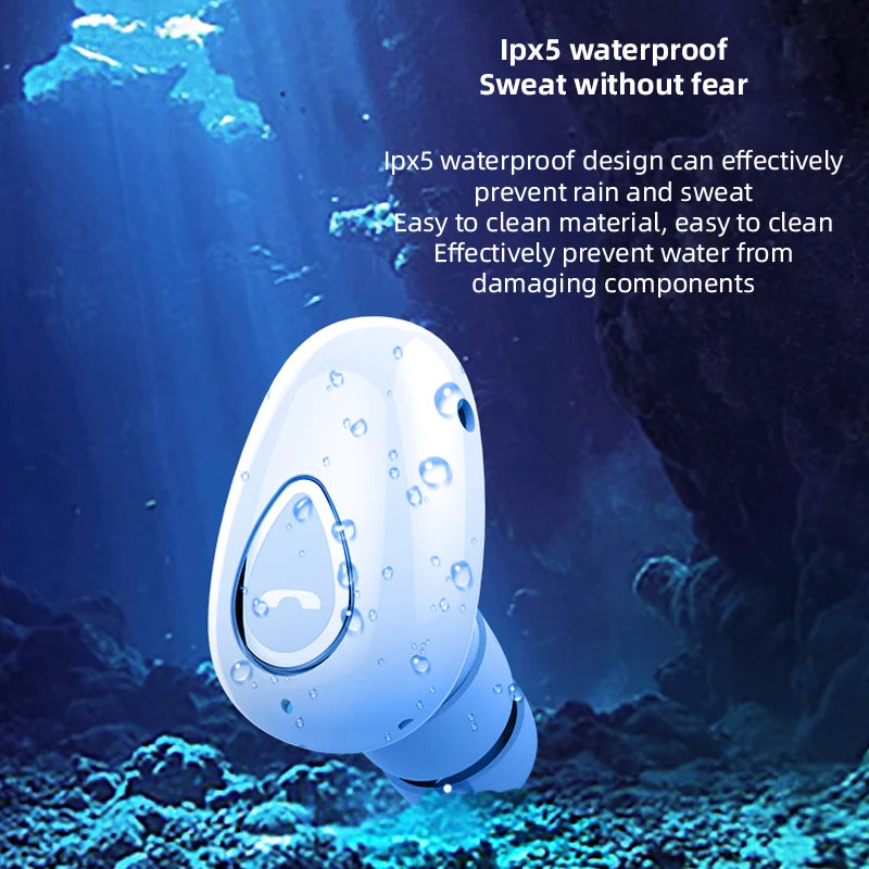 Mini Invisible Wireless Earphones Bluetooth 5.0 Headphone