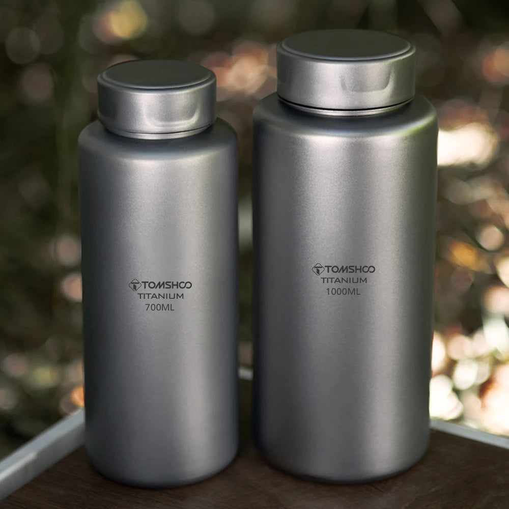 1L Titanium Fles Lekvrij Enkellaags Sport Waterfles 750ml Potbeker