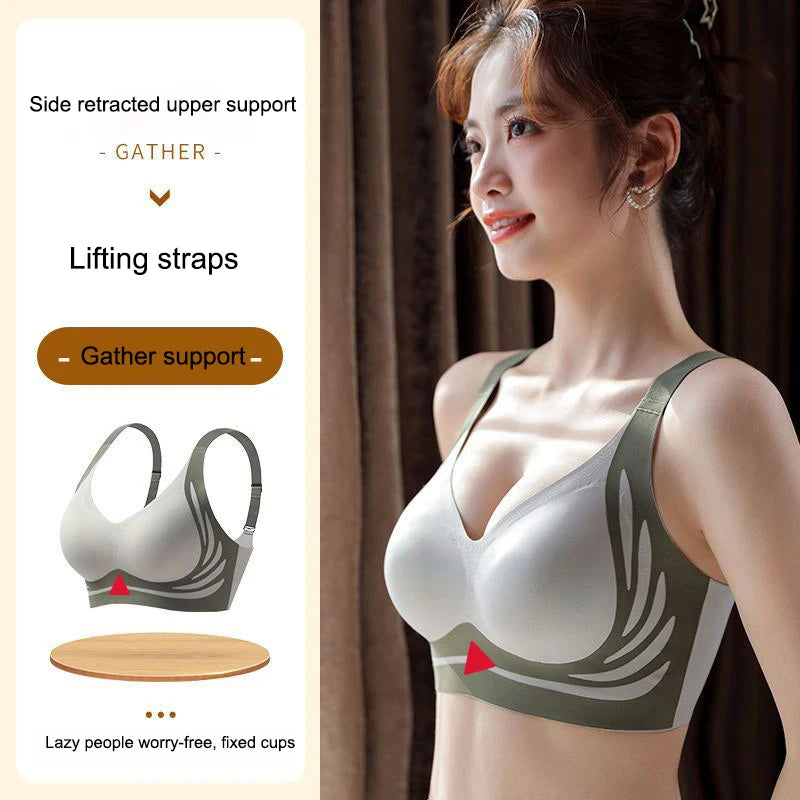 FINETOO Super Gather Draadloze Push-up BH Voor Dames
