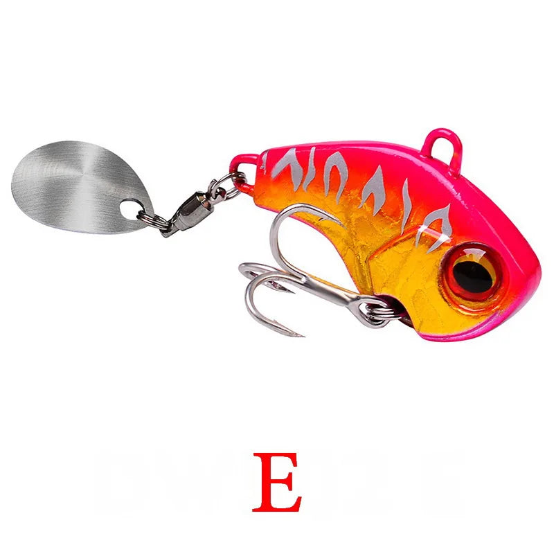 Fishing Lures Wobble Rotating Metal Vib Vibration