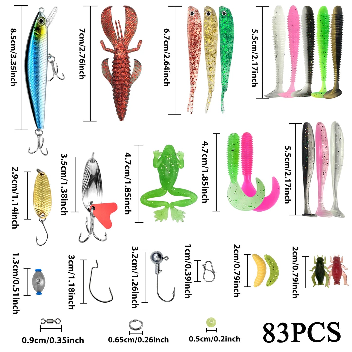 Fishing 26/60/83/122/239/409/410pcs
