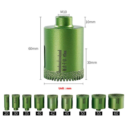 Serrated Dry Drilling Hole Opener Rock Slab/Marble/Quartzite/Granite/