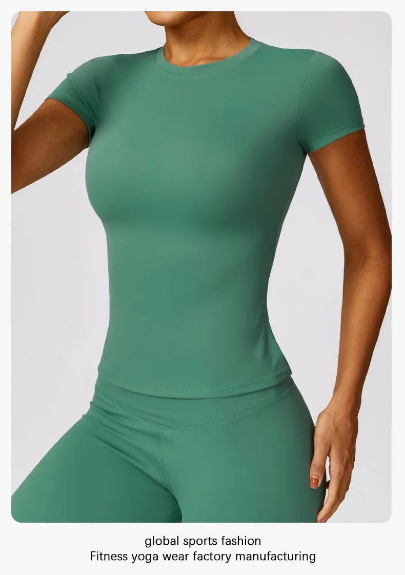 Women's Sports T Shirt Summer Short Sleeve Running