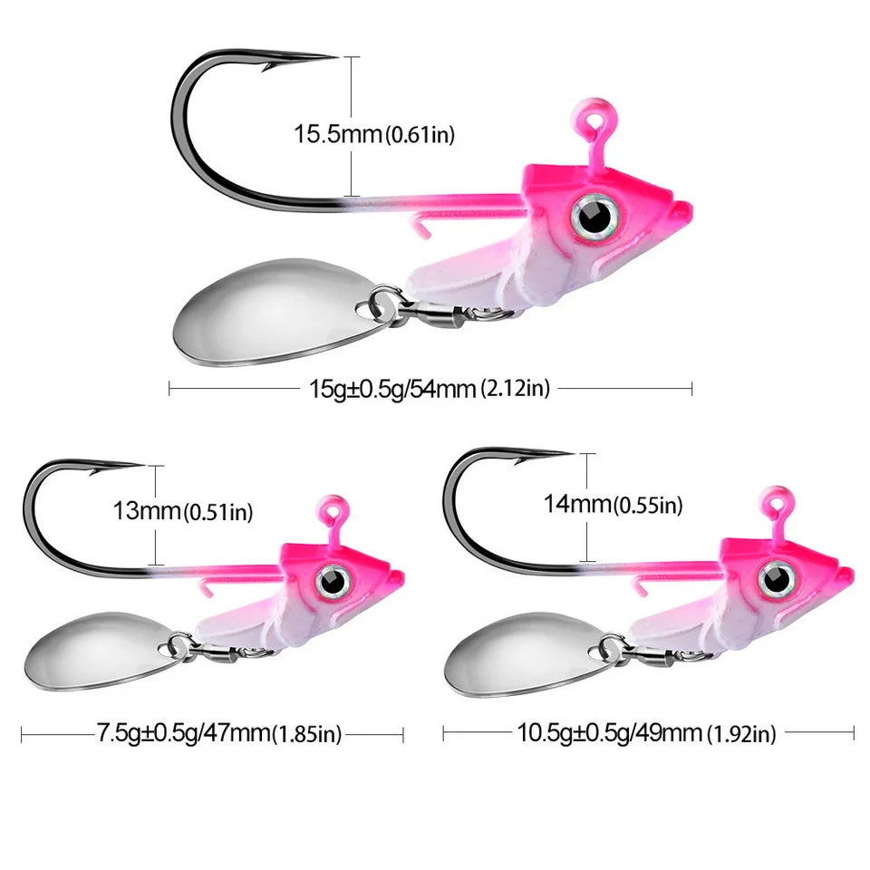 1pc Jig Head 7.5g 10.5g 15g Fishing Lures Sinking