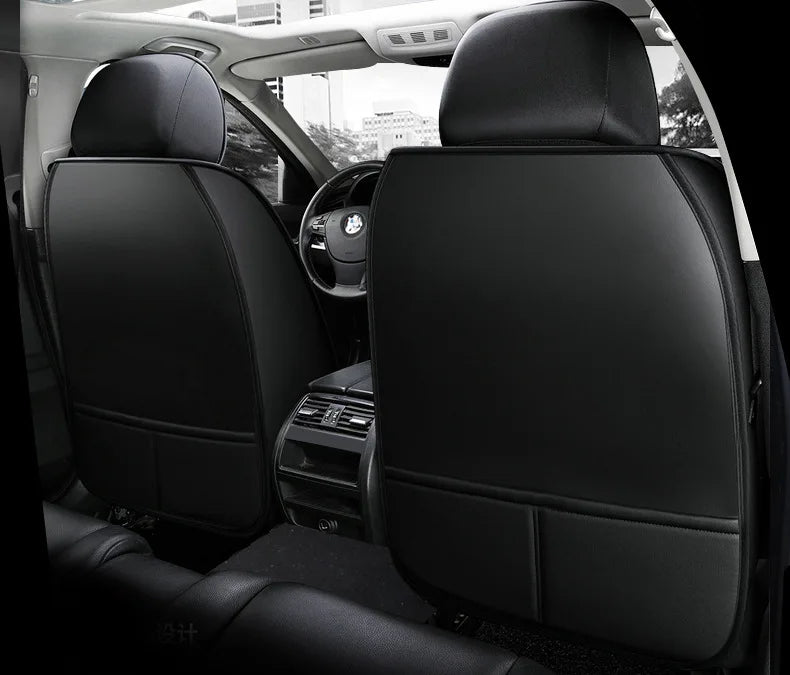 All Season Genuine Leather Full Coverage 5-Seater Car Seat Covers Summer Ready Universal Fit for Cars SUVs Trucks Premium Auto