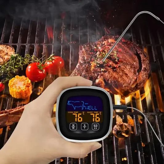 Digitale vleesthermometer met groot touchscreen -