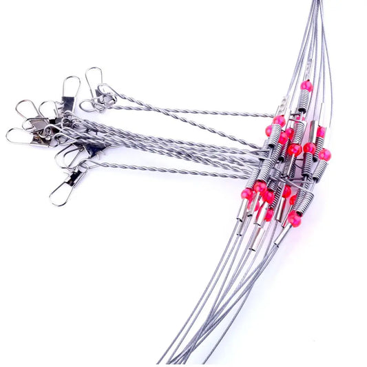 Stainless Steel String Fish Hook Rolling Swivels Fishing