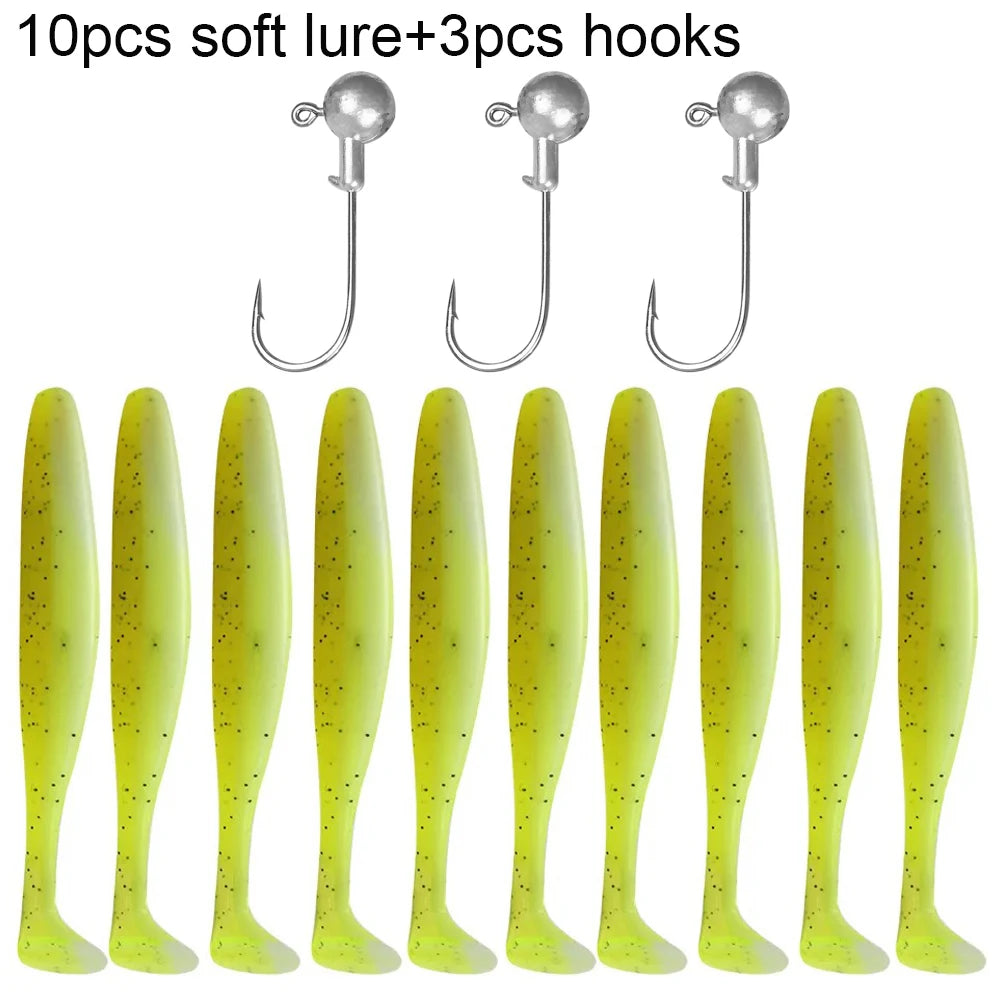 10PCS Soft Lure 5.5cm 7cm 10cm