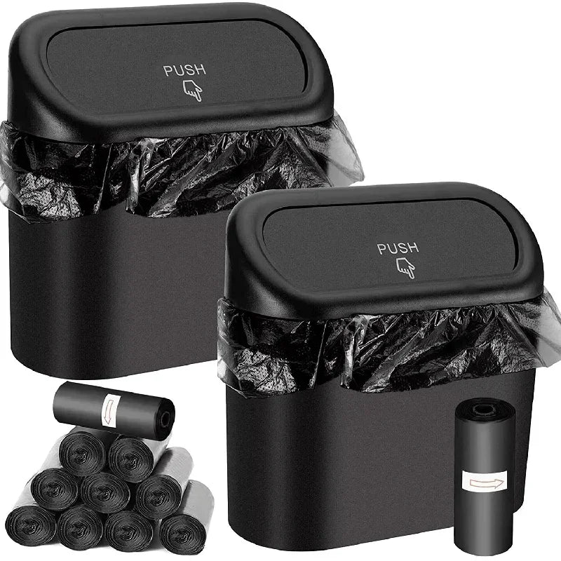 Car Trash Can (with Lid) Contains 60 (300) Garbage Bags,