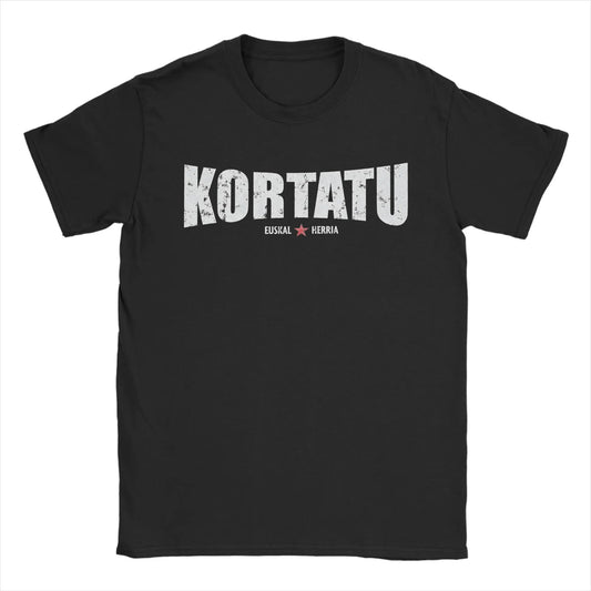 Kortatu Music T-Shirts Men  Funny Cotton Tees Round Neck