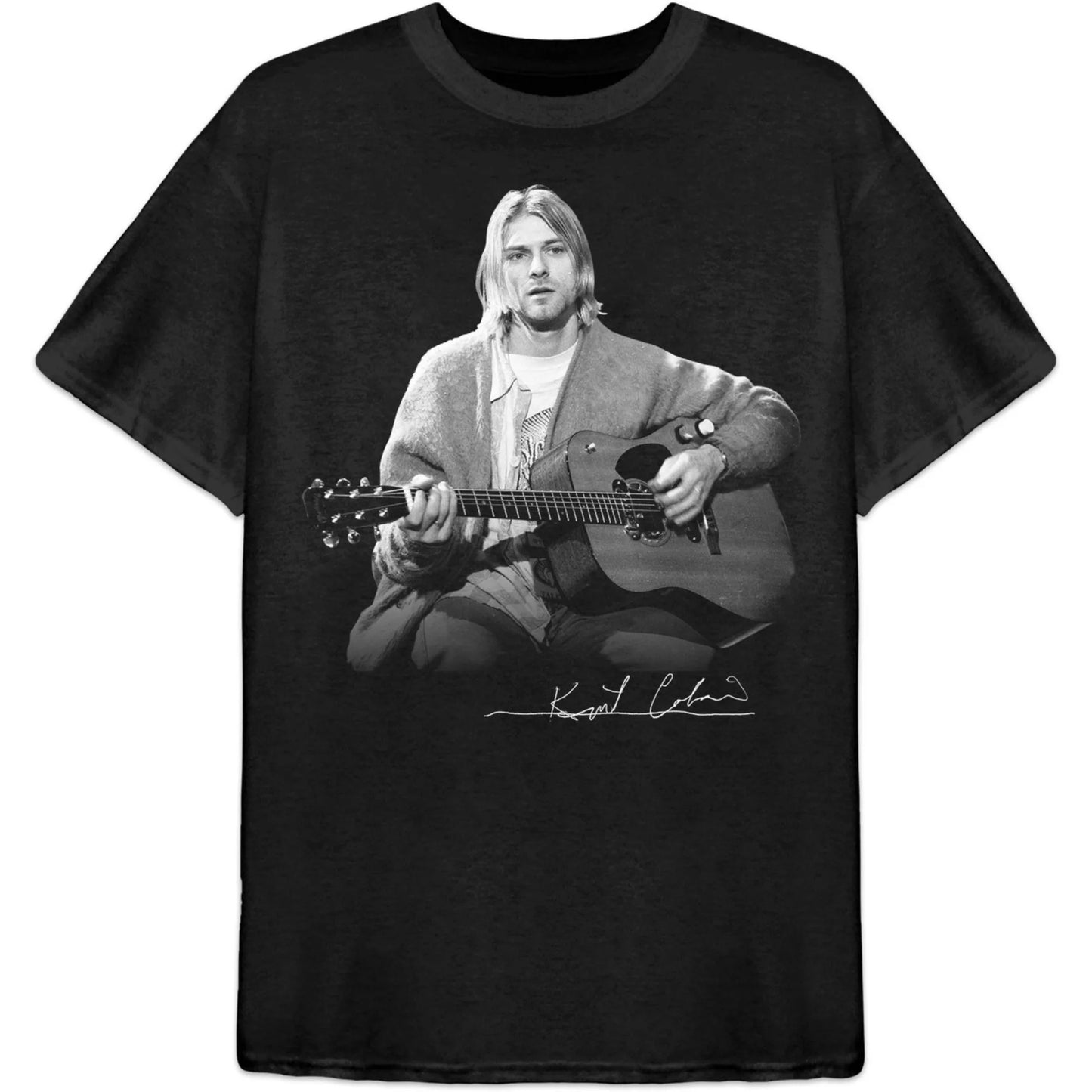 Kurt Cobain Guitar T Shirts Funny Casual Printed Cotton