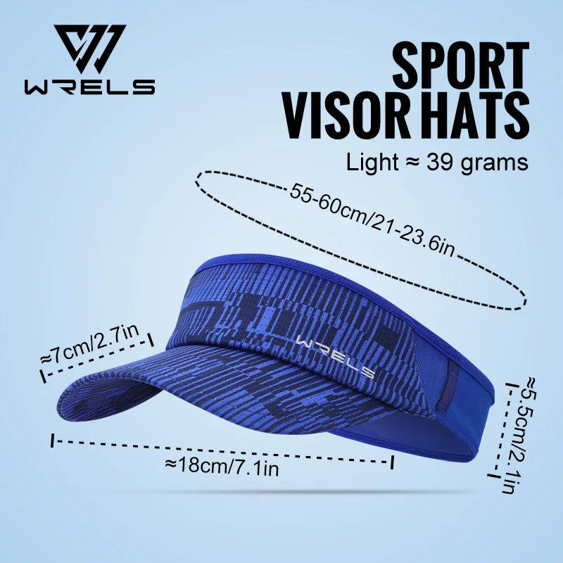 WRELS Sports Sun Visor Hats Adjustable Sun Visor Caps