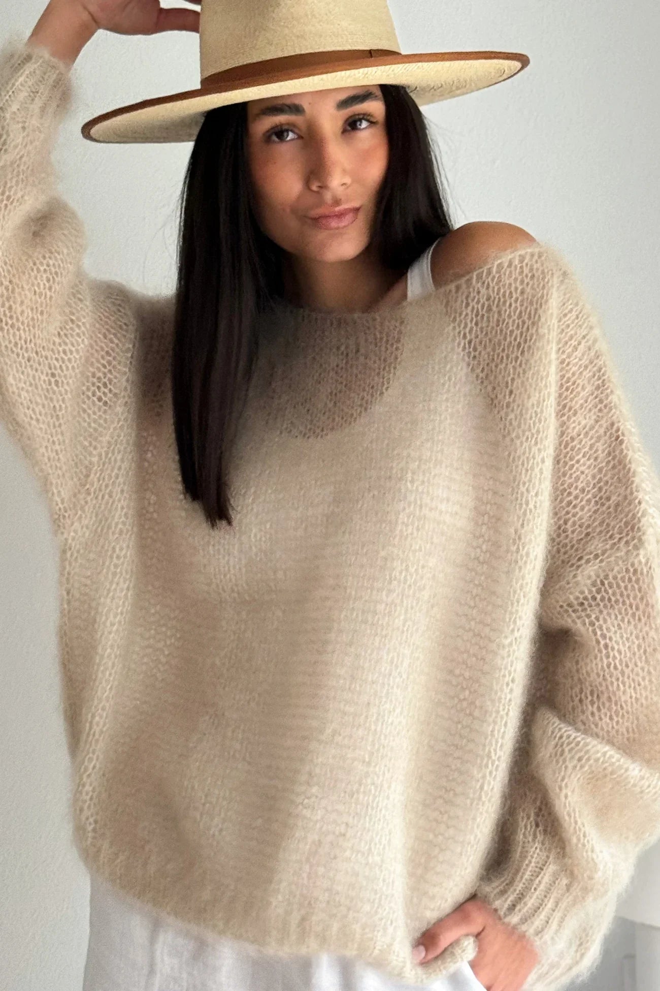Women'S Casual Sweater   Soft  Comfortable Off Shoulder
