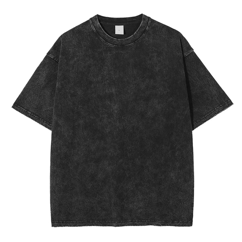 Men's Washed Vintage T-Shirts Street Hip Hop Retro Punk