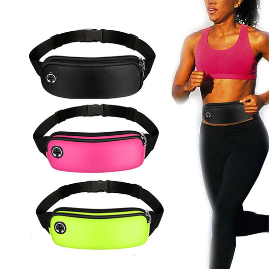 Sport Running Waist Bag Zipper Fanny Pack Adjustable