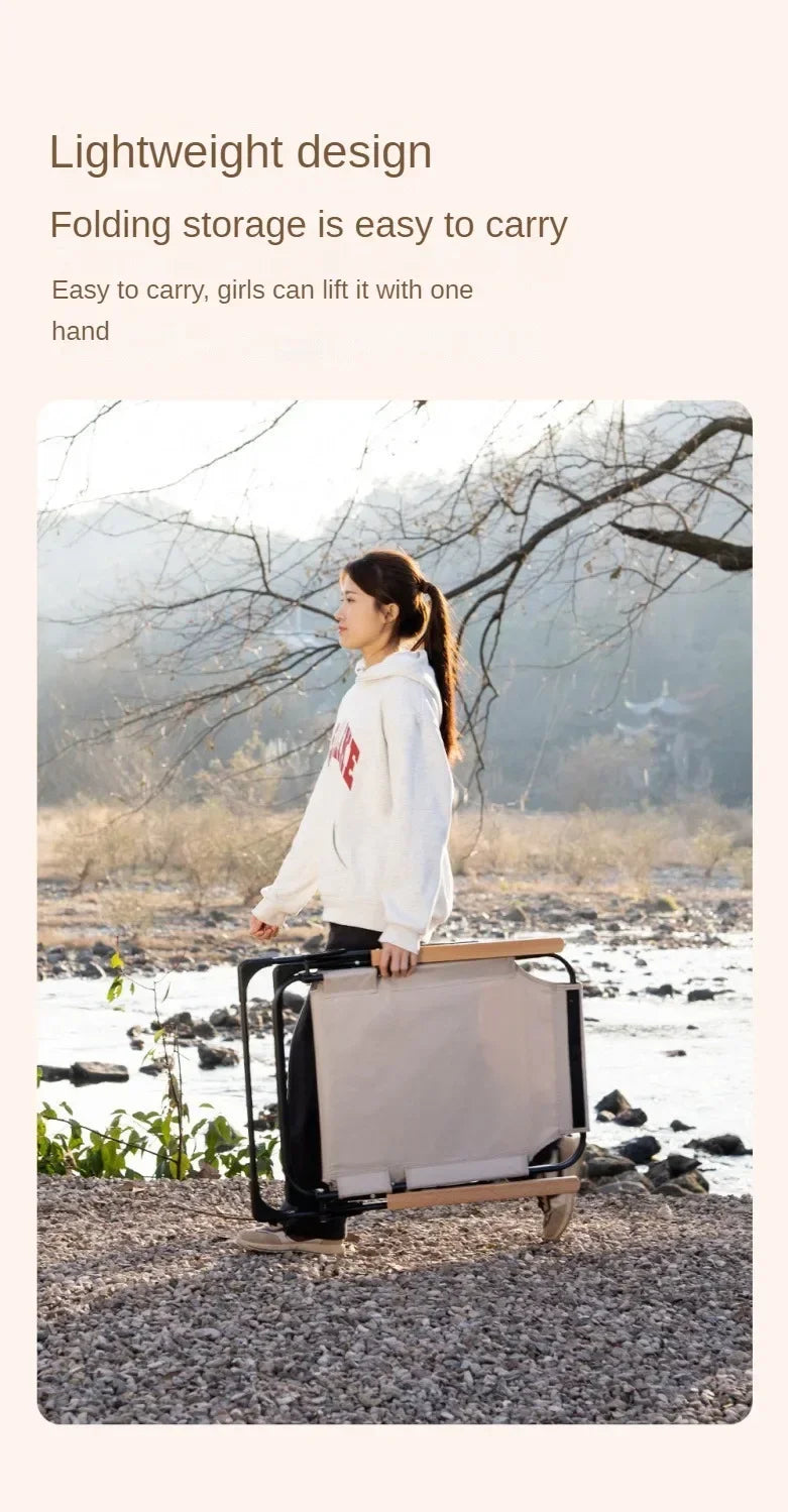 Angle Adjustable Camping Chair with Detachable