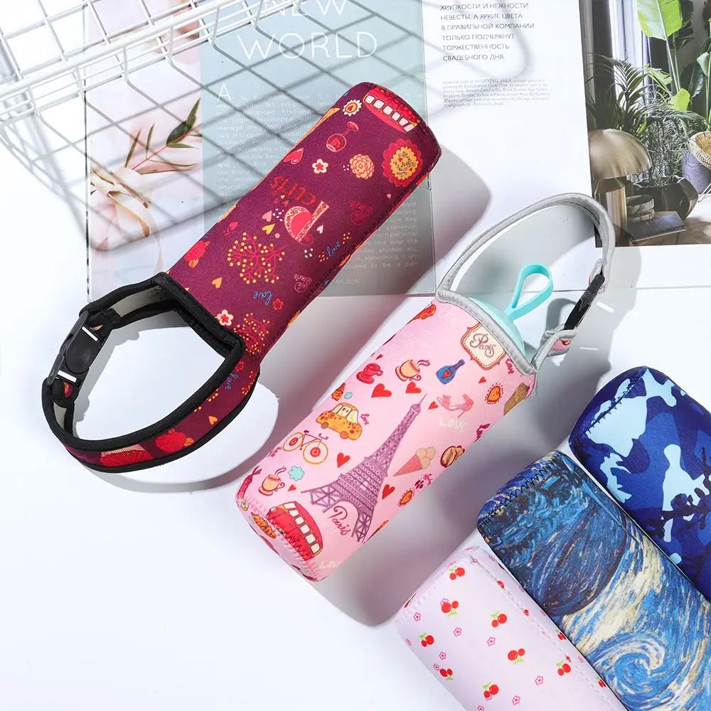 1Pcs Sport Water Bottle Cover Case with Shoulder