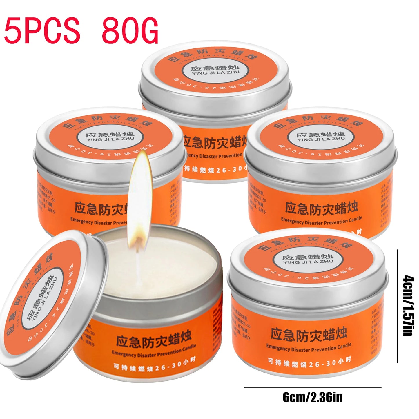 Windproof Candles 30 Hour Light Long Lasting