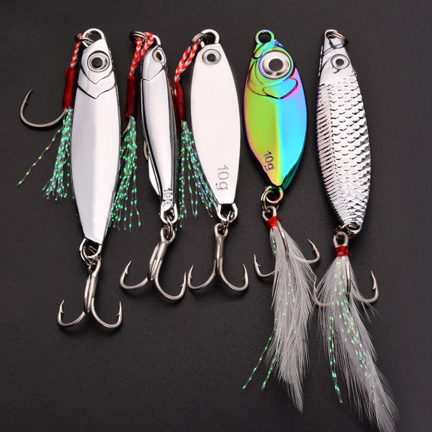 5pcs/lot Wobbler lures 3g/10g/15g Metal Vib Fishing