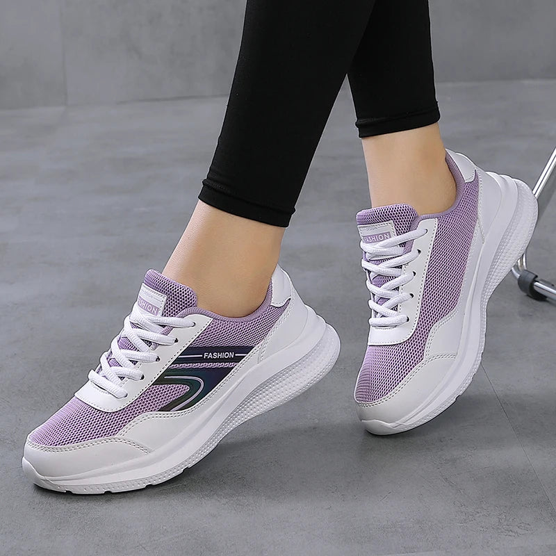 Sports shoes for women in spring and summer, lightweight,