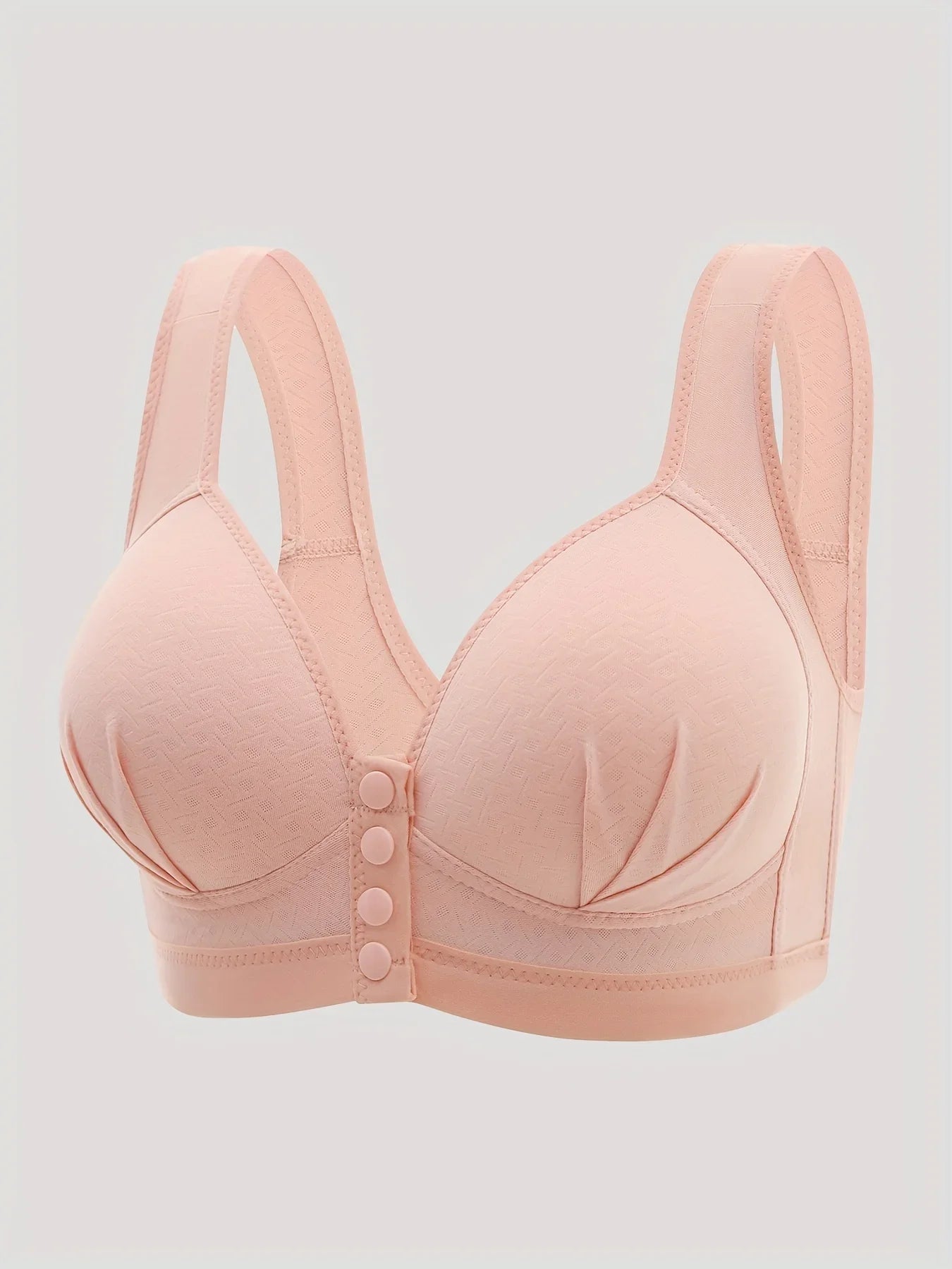 Comfortabele draadloze bh met dunne katoenen cups,