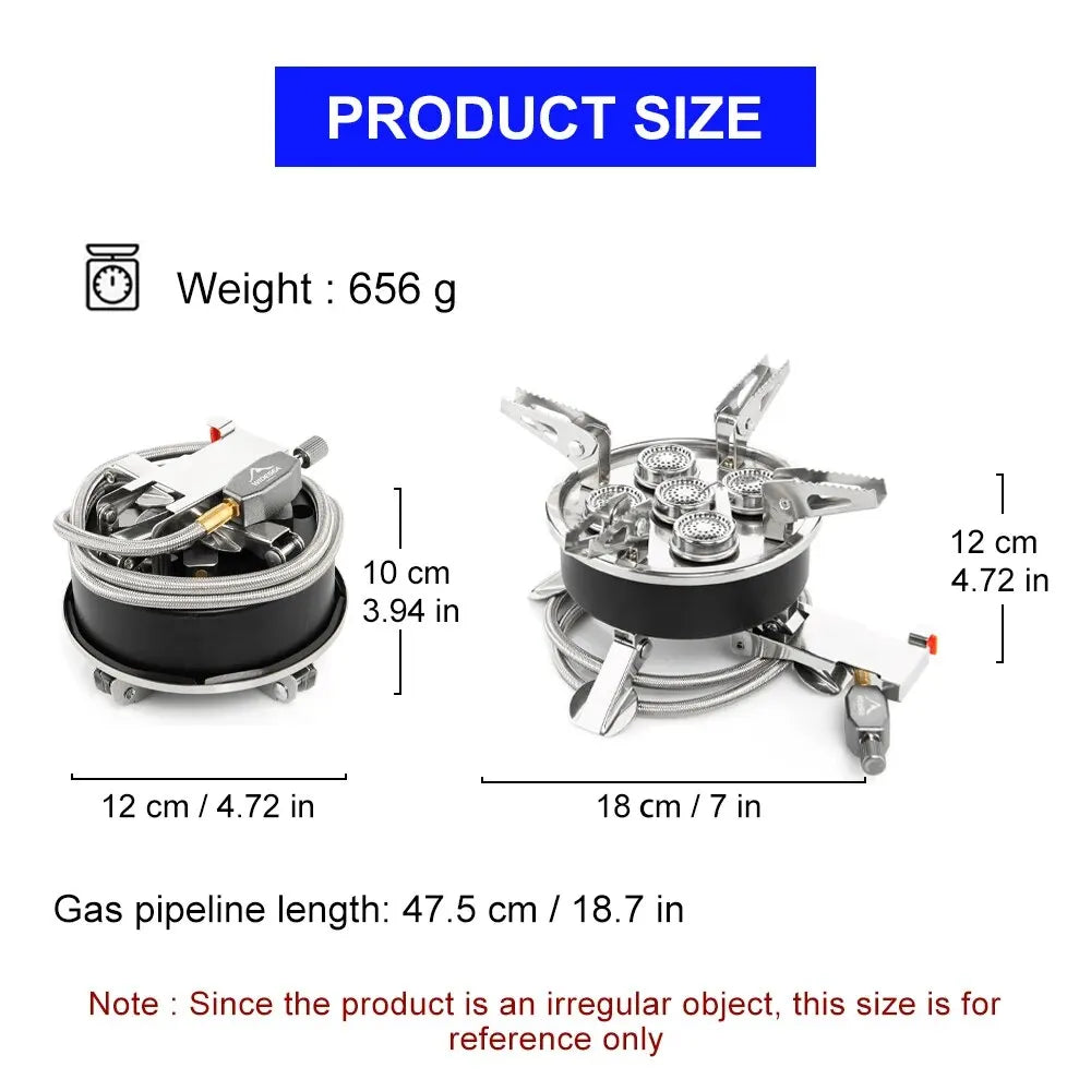 Camping Tourist Burner 8800W Gasfornuis  Draagbare