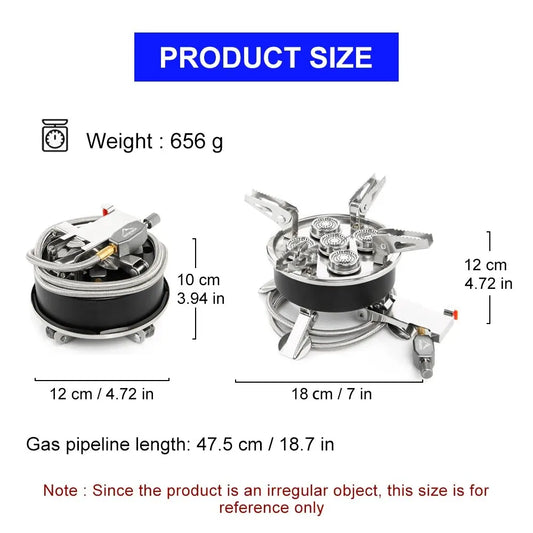 Camping Tourist Burner 8800W Gasfornuis  Draagbare