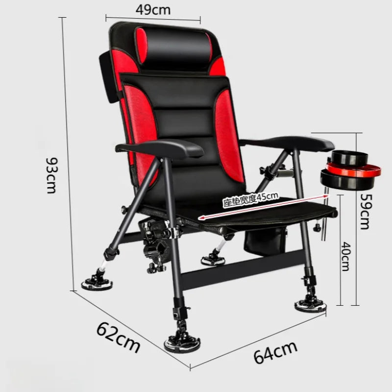 Outdoor Retractable Fishing Chair Portable Fishing