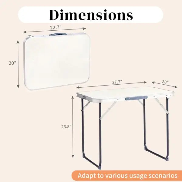 70x50x60cm Aluminum Folding Table for Camping Portable Outdoor Table