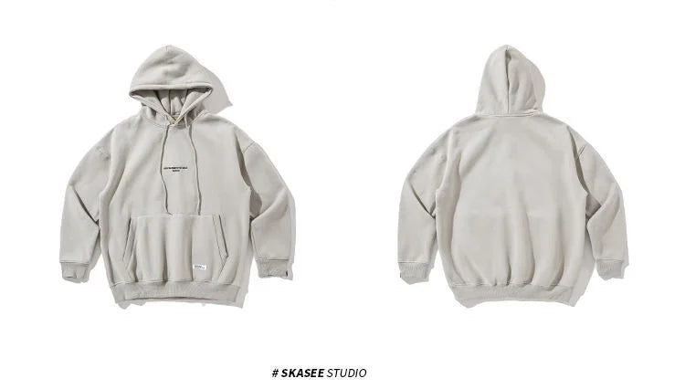 Slouchy hooded sweaters for men in winter American knitwear