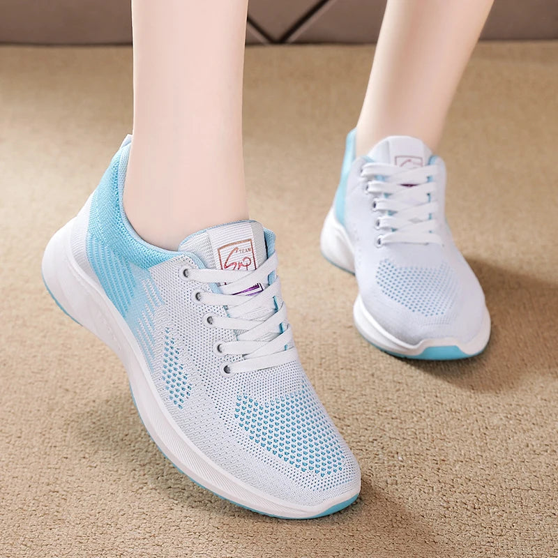Women's sports shoes with anti slip soft sole, outdoor running and walking shoes, breathable and lightweight, women's tennis sho