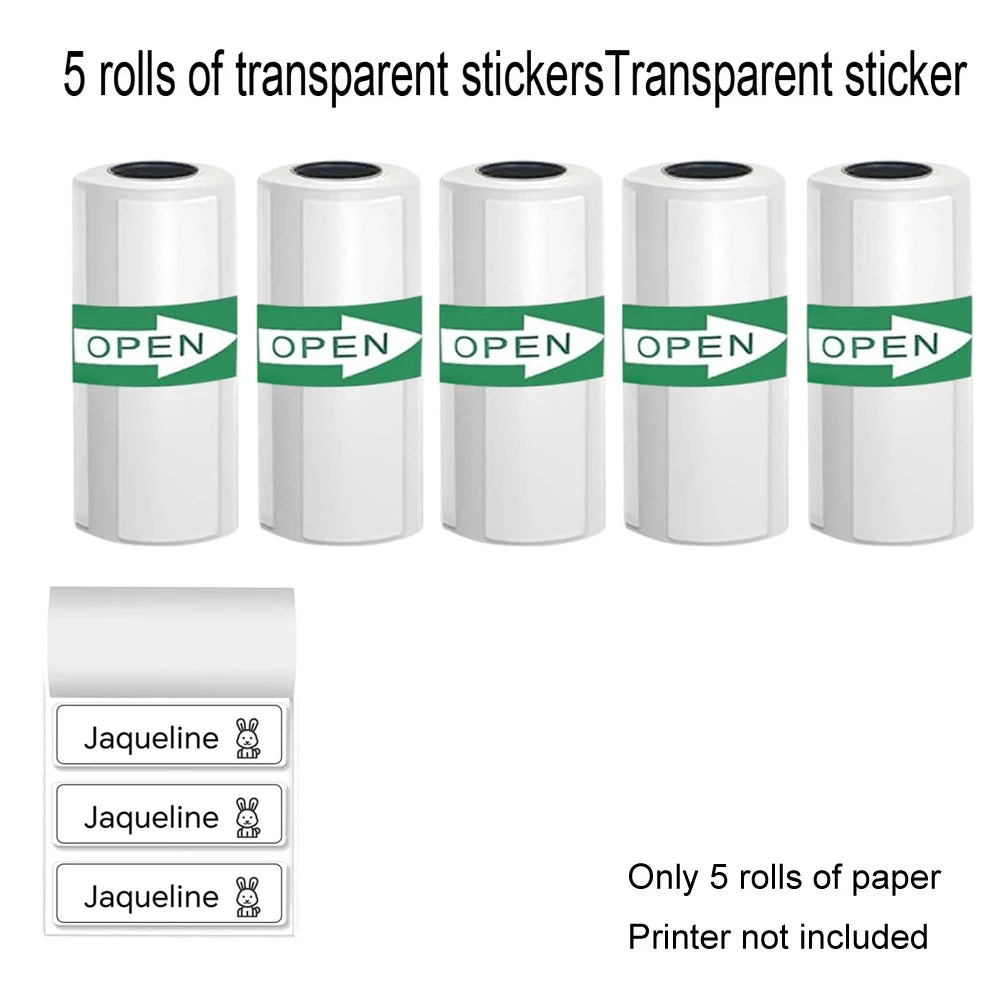 Mini Printer, Inkless Sticker Maker,