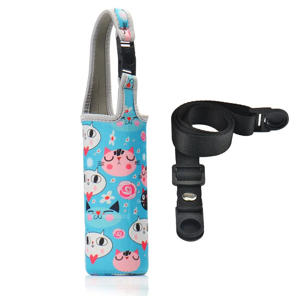 1Pcs Sport Water Bottle Cover Case with Shoulder
