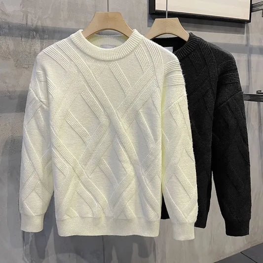 Sweater Men's Autumn and Winter Stripes Versatile New
